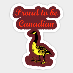 Proud to be Canadian Sticker